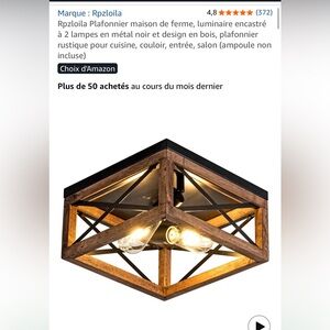 Rpzloila light fixture from Amazon, brand new in the box!